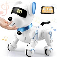 Игрушки для детей Britik Robot Dog 8 9 10 11 12, Собаки с дистанционным управлением, Собака-робот для детей 8-12 лет, Роботизированный питомец, Электрическая игрушка для собак, Собаки-роботы, Игрушки для мальчиков и девочек 5 6 7 8 9 10 11 12 лет, Синий,  1000002727