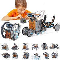 BOZTX 14-в-1 STEM Education DIY Solar Robot Toys Building Science Sets для детей 10-12 лет, для дней рождения 8, 9, 10, 11, 12 лет и старше, для мальчиков и девочек, творческая деятельность - Powered by The Sun 1000002728