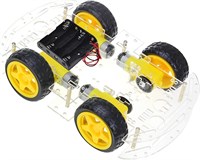 Besomi Electronics DIY Robot Smart Car Chassis Kit Образовательная игрушка с датчиком скорости, 4 колесами и батарейным отсеком для Arduino/Microbit/Raspberry Pi (4 колеса) 1000002735