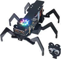 Freenove Robot Ant Kit (совместим с Arduino IDE), точечно-матричные выражения, ультразвуковое избегание препятствий, разноцветные огни, приложение, проект STEM 1000002741
