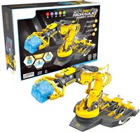 KIDSAVIA ® - STEM Toys - 3 в 1 Гидравлический экскаватор Роботизированная рука - Инженерные строительные блоки - Зажимы, клещи, захват/присоска/челюстной краб, обучающий набор для изучения робототехники для мальчиков и девочек от 6 до 12 лет 1000002759