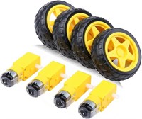 Комплект из мотор-редуктора и колеса Besomi Electronics Robotics — высокомоментные двигатели постоянного тока с прочными шинами для самодельных роботов и образовательных проектов 1000002774