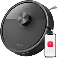 Робот-пылесос и швабра roborock Q7 TF, мощность всасывания HyperForce 10 000 Па, робот-пылесос, двойная система предотвращения спутывания, мытье полов с помощью приложения, навигация LiDAR, для шерсти домашних животных и ковров, черный 1000002786