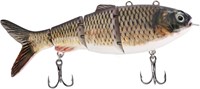 Zhed Robotic Swimming Fishing Electric Lures, USB-перезаряжаемые светодиодные воблерные жесткие приманки, рыболовные снасти, многосоставные рыболовные приманки Swimbait, приманка для пресноводной и соленой рыбалки 1000002798