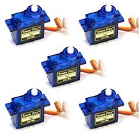 roboCraze Robocaze SG90 Servo Motor | Драйвер серводвигателя Tower Pro Micro | Двигатель SG90 для радиоуправляемого вертолета, самолета, проекта робототехники - (Упаковка из 5 шт.) 1000002810