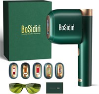 Лазерная эпиляция BoSidin, удаление волос IPL с безболезненным охлаждением льдом, омоложение лица SR 2 в 1, 6+1 режимов, 6 уровней удаления волос для женщин навсегда, набор для лазерной эпиляции с бритвой, защитные очки 1000002892