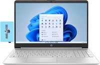 Ноутбук HP 15s для бизнеса с 15,6-дюймовым HD-дисплеем (4-ядерный процессор Intel Celeron N4120, 4 ГБ ОЗУ, твердотельный накопитель 256 ГБ, Intel UHD 600, WiFi, Bluetooth, веб-камера, FreeDos) с расширителем портов USB DKZ Hub 1000002956