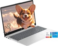 Ноутбук HP 15,6" с сенсорным экраном, 15-дюймовый HD-дисплей, студенческие ноутбуки, 10-ядерный процессор Intel 12-го поколения (Beat i7-1195G7), 32 ГБ ОЗУ, 1 ТБ PCIe SSD, графика Iris Xe, Wi-Fi 6E Win11, серебристый + аксессуары BWE 1000002979