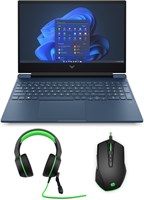Ноутбук HP Victus Gaming Laptop 15-fb1005ne, 15,6" FHD, 7-го поколения AMD Ryzen™ 5, 8 ГБ ОЗУ, 512 ГБ SSD, 4 ГБ NVIDIA® GeForce RTX™ 2050 Graphics, Windows 11 Home, En-Ar KB, производительность blue- [973W6EA]+HDST+MSE 1000003042