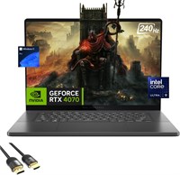 Игровой ноутбук ASUS ROG Zephyrus G16, 16-дюймовый OLED-дисплей 240 Гц, Core Ultra 9 185H (до 5,1 ГГц), GeForce RTX 4070, 16 ГБ DDR5, 2 ТБ PCle 4.0, WiFi 6E, клавиатура с подсветкой, 4 ТБ, HDMI, кабель HDMI PDG, Win 11 Pro 1000003056
