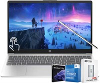Ноутбук HP 2025 Флагманский сенсорный ноутбук 15,6-дюймовый дисплей, Intel 10-Core i5-1235U (до 4,4 ГГц (Beat i7-1195G7), 16 ГБ ОЗУ, 512 ГБ PCIe SSD, цифровая клавиатура, Bluetooth 5, Win 11 Home s, со стилусом и PSD, серебристый 1000003078