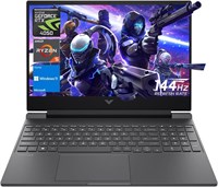 Ноутбук HP Victus Gaming Laptop, 15,6-дюймовый дисплей FHD 144 Гц, AMD Ryzen 5 8645HS, 16 ГБ оперативной памяти DDR5, 1 ТБ SSD, NVIDIA GeForce RTX 4050 (6 ГБ GDDR6), HDMI, веб-камера, клавиатура с подсветкой, Wi-Fi 6, Windows 11 Home, Mica Silver 1000003084