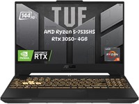 Ноутбук Asus TUF Gaming A15 (2024) AMD Ryzen 5-7535HS / 15,6-дюймовый FHD 144 Гц / 1 ТБ SSD / 32 ГБ ОЗУ / 4 ГБ NVIDIA GeForce RTX 3050 Graphics / Windows 11 English Keyboard / Graphite Black 1000003128