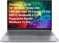 Ноутбук Lenovo ThinkBook 16 G6 16" FHD+, 10-ядерный процессор Intel i5-1335U 13-го поколения (Beat i7-1270P), 32 ГБ оперативной памяти DDR5, твердотельный накопитель PCIe емкостью 1 ТБ, WiFi 6, Bluetooth 5.1, сканер отпечатков пальцев, Windows 11 Pro, каб 1000003187