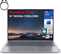 Ноутбук Lenovo ThinkBook 16 G7 16" FHD+, 16-ядерный процессор Intel Ultra 7-155H 14-го поколения, 32 ГБ оперативной памяти DDR5, 2 ТБ твердотельного накопителя PCIe, WiFi 6, BT 5.2, клавиатура с подсветкой, сканер отпечатков пальцев, Windows 11 Pro (обнов 1000003201