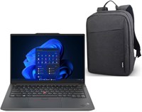 Lenovo ThinkPad E14 Gen 5, 14-дюймовый бизнес-ноутбук, Intel Core i7-1355U 13-го поколения, 16 ГБ ОЗУ, 512 ГБ SSD, дисплей Full HD, Windows 11 Pro - гарантия 1 год + бесплатный рюкзак Lenovo Black B210 1000003227