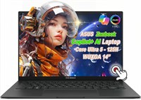 Ноутбук ASUS Zenbook 14 OLED WUXGA Touch Slim Copilot AI 2024, 14 ядер Intel Ultra 5-125H (Beats i7-1370P), Wi-Fi 6E, веб-камера FHD, 2 порта Thunderbolt 4, Win11 Pro, с HDMI (8 ГБ ОЗУ LPDDR5 | 512 ГБ PCIe SSD) 1000003231
