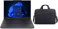 Ноутбук Lenovo ThinkPad E14 G6 Business Laptop 14” WUXGA, Intel Ultra 7-155H 16C с искусственным интеллектом, 16 ГБ оперативной памяти DDR5, 1 ТБ SSD, клавиатура с подсветкой, сканер отпечатков пальцев, Win11 Pro, черный цвет + сумка для ноутбука Lenovo 1 1000003239