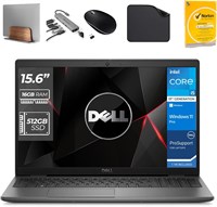 Ноутбук для бизнеса Dell Latitude 3550, процессор Intel Core i5-1335U 13-го поколения, графика Iris, 16 ГБ ОЗУ, твердотельный накопитель на 512 ГБ, Win11 Pro, веб-камера (включает подставку для ноутбука 1st Wave + концентратор 7 в 1 + мышь + антивирус + к 1000003299