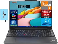 Ноутбук Lenovo ThinkPad E16 Business с дисплеем WUXGA 16,0 дюйма (AMD Ryzen 7 7735U, 16 ГБ DDR5, 1 ТБ PCIe SSD, AMD Radeon 660M, клавиатура с подсветкой, сканер отпечатков пальцев, Thunderbolt 4, Win 11 Home) с концентратором Dockztorm 1000003318