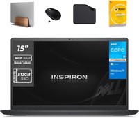 Студенческий ноутбук Dell Inspiron 3520, Intel i3-1215U 12-го поколения, Win11 Pro, веб-камера HD, дисплей 15,6 (включает подставку для ноутбука 1st Wave + беспроводную мышь + коврик для мыши + антивирус) - 16 ГБ ОЗУ, 512 ГБ SSD 1000003373