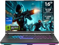 Игровой ноутбук ASUS ROG Strix G16 (2023), 16 дюймов, 16:10 FHD 165 Гц, GeForce RTX 4060, Intel Core i7-13650HX, 16 ГБ DDR5, 512 ГБ PCIe SSD, Wi-Fi 6E, Windows 11, G614JV-AS73, Eclipse Gray 1000003412