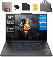 Ноутбук Lenovo Business ThinkPad E16 Gen 1–13-го поколения Intel i5-13420H, 16 ГБ ОЗУ, 512 ГБ SSD, Win 11 Pro (включает вертикальную подставку для ноутбука 1st Wave + сумку + беспроводную мышь + антивирус + коврик для мыши) 1000003429