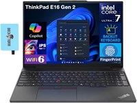 Ноутбук Lenovo ThinkPad E16 Business с дисплеем IPS FHD + WVA 16,0 дюйма (10 ядер, Intel i7-1355U, 16 ГБ ОЗУ, 512 ГБ SSD, подсветка KYB, FP-ридер, Thunderbolt 4, WiFi 6, Win 11 Pro) с концентратором Dockztorm 1000003501
