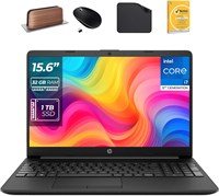 Ноутбук HP 15,6 дюйма — процессор Core i7-1255U 12-го поколения, 32 ГБ ОЗУ, SSD-накопитель 1 ТБ, Win 11 Pro, дисплей FHD, веб-камера, Wi-Fi (включает подставку для ноутбука 1st Wave + мышь + антивирус + коврик для мыши) 15s-fq5035ny 1000003601