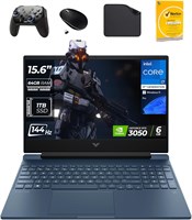Игровой ноутбук HP Victus 15,6" - Intel i7-13700H 13-го поколения, графика RTX3050 6 ГБ, 64 ГБ ОЗУ DDR4, 1 ТБ SSD, Win 11 Pro (включает игровой контроллер 1-й волны + мышь + антивирус + коврик для мыши) 15-FA1038NE 1000003611