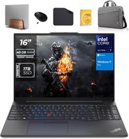 Ноутбук Lenovo Business ThinkPad E16 Gen 2 - Intel Ultra 7-155U, Win 11 Pro (включает подставку для ноутбука 1st Wave + сумку + беспроводную мышь + антивирус + коврик для мыши) (40 ГБ ОЗУ | 1 ТБ SSD) 1000003620