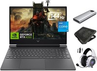 Игровой ноутбук HP Victus, 15,6-дюймовый дисплей FHD с частотой 144 Гц, 8-ядерный процессор Intel i5-13420H, графический процессор NVIDIA RTX 4050 6 ГБ, 16 ГБ ОЗУ, твердотельный накопитель на 512 ГБ, клавиатура с подсветкой, WiFi 6, веб-камера, клавиатура 1000003645