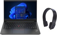 Lenovo 2024 новейший бизнес-ноутбук ThinkPad E14 Gen 5 с 14-дюймовым дисплеем FHD 300 нит, 13-го поколения Core i5-1335u, 40 ГБ, 2 ТБ, графика Intel Iris Xe, сканер отпечатков пальцев, WIN11 Pro, черный с бесплатной гарнитурой Bluetooth (обновлено) 1000003647