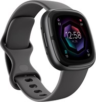Умные часы Fitbit Sense 2 Health and Fitness со встроенным GPS, расширенными функциями для здоровья, до 6 дней автономной работы — совместимы с Android™ и iOS. — Shadow Grey/Graphite Aluminium 1000003688