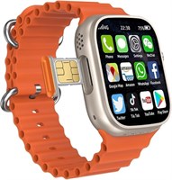 Bull Andriod Smart watch 4G 5G Android OS интерфейс, предустановленные приложения, AMOLED дисплей, спортивный и фитнес-трекер, сотовая связь, Wi-Fi, TikTok Instagram на часах, часы с SIM-картой 64 Гб (золотые) 1000003705