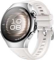 Умные часы HUAWEI WATCH 5 42 мм, многосенсорная технология X-TAP, измерение уровня кислорода в крови кончиками пальцев в режиме реального времени, eSIM, 2 режима работы батареи, интуитивно понятные смарт-жесты, iOS и Android, белый + FOC 1000003728
