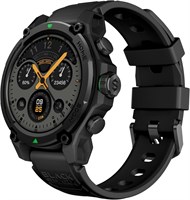 Смарт-часы Black Shark GS3 с прочной конструкцией, 1,43-дюймовым AMOLED-дисплеем, встроенным GPS и 100 спортивными режимами, 21-дневным сроком службы батареи, мониторингом здоровья, водонепроницаемостью IP68 и возможностью подключения по Bluetooth - черны 1000003737