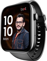 boAt Wave Call 2 с HD-дисплеем 1,83 дюйма (4,6 см), расширенными функциями звонков по Bluetooth, DIY-студией циферблатов, монетами, более 700 активными режимами, результатами матчей по крикету в реальном времени, умные часы для мужчин и женщин (Active Bla 1000003749