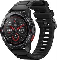 Умные часы Mibro GS Active Sport с дисплеем 1,3 дюйма Amoled и 4-PD, мониторингом сердечного ритма, 10-осевым датчиком движения, водонепроницаемостью 5 АТМ, спутниковым позиционированием GPS, 150 режимов, 20-дневными умными часами Bettery Life (черные) 1000003761