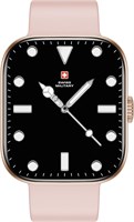 Умные часы Swiss Military ALPS4 с экраном 1,75 дюйма AMOLED, возможностью звонков по Bluetooth, поддержкой нескольких языков, отслеживанием фитнеса, беспроводной зарядкой, аккумулятором на 7 дней, защитой IP67, совместимостью с iOS/Android, розово-золотой 1000003774