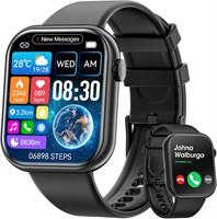 Hwagol Smart Watch (Ответить/Совершить звонок) 1,85-дюймовый фитнес-трекер, DIY-циферблаты/Шагомер/Калории/Несколько спортивных режимов/Голосовой помощник, умные часы для мужчин и женщин, телефоны Android iOS 1000003781