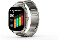 Умные часы HiFuture ULTRA3 Pro с функцией звонков по Bluetooth, отслеживанием сна и здоровья, длительным временем работы от батареи, водонепроницаемостью IP68, 2,0-дюймовым IPS-дисплеем — серебристый 1000003788