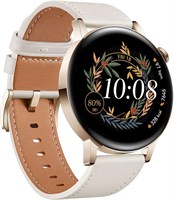 Умные часы Huawei Watch, долговечная батарея, круглосуточный мониторинг SpO2, персональный тренер по бегу на базе искусственного интеллекта, точный мониторинг сердечного ритма, более 100 режимов тренировок, Bluetooth-звонки, Milo White, GT3 42 мм 1000003799