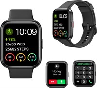 Azonee Smart Watch, мужские/женские умные часы для телефонов iPhone Android, встроенный Alexa, прием/совершение звонков, 1,7-дюймовые фитнес-часы с монитором сердечного ритма и сна, 60 спортивных водонепроницаемых трекеров активности IP68 1000003810