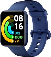 Poco Smartwatch | 1,6-дюймовый цветной сенсорный дисплей AMOLED | Измерение SpO2 и круглосуточное отслеживание сердечного ритма | 100+ фитнес-режимов | До 14 дней работы от батареи, синий 1000003836