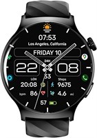 Faster Nerv Watch 3 Pro — умные часы с голосовым управлением AI и несколькими спортивными режимами, отслеживают частоту сердечных сокращений, уровень стресса и сон — умные часы для мужчин и женщин с дисплеем Always On Display 1,43 дюйма черного цвета 1000003837