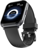 HiFuture ZONE2 1,96-дюймовый IPS-дисплей, Bluetooth-звонки, отслеживание сна и здоровья, фитнес-тренировки, длительное время работы от батареи, водонепроницаемость IP68 - черный 1000003859