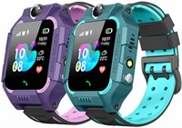 XO Buy 1 Get 1 Smart Watch официальный - Q12 Smart Watch Kid Smartwatches Baby Watch с 1,44-дюймовым водонепроницаемым голосовым чатом Finder и функцией Anti Lost Monitor (ФИОЛЕТОВЫЙ И ЗЕЛЕНЫЙ) 1000003884