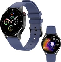 Умные часы с Bluetooth-звонками/умными уведомлениями, 1,43 дюйма, фитнес-трекер с более чем 100 спортивными режимами, трекер сна/стресса и здоровья, совместимы с Android и iOS (синий) 1000003889
