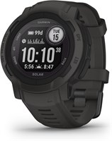 Garmin Instinct 2 Solar, GPS-часы для активного отдыха, возможность зарядки от солнечной батареи, поддержка нескольких ГНСС, маршрутизация Tracbak, графит 1000003904